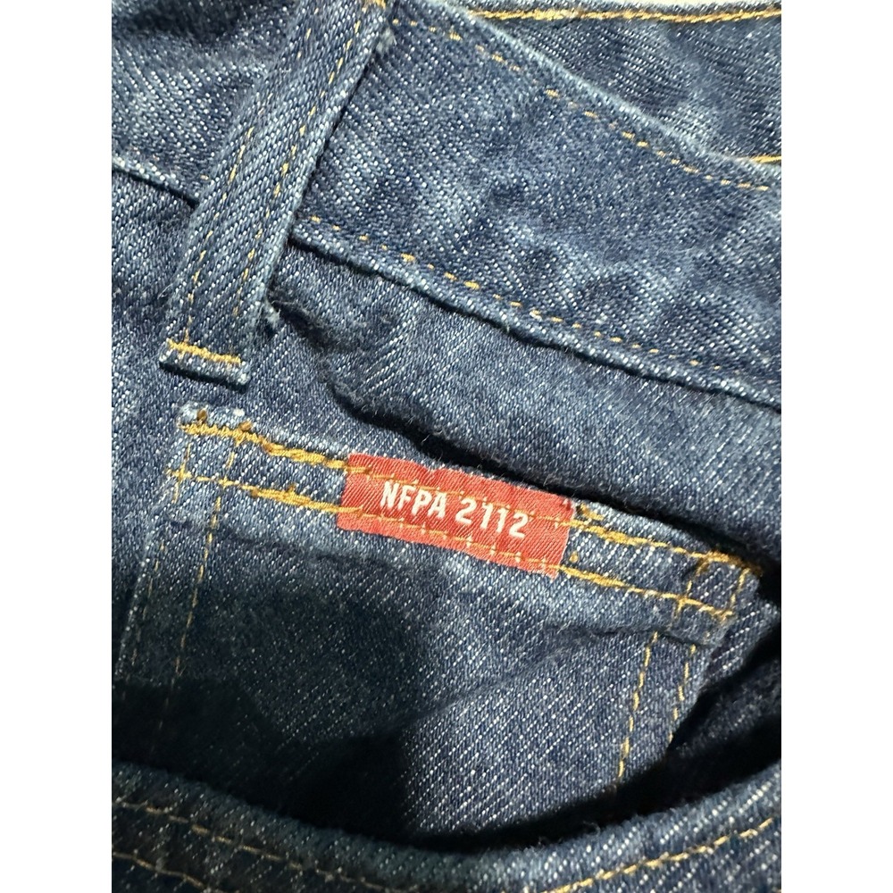 Big Bill‎ Flame Resistant Dark Wash Jeans 34x32 Cat 2 ARC Rated - Picture 3 of 10
